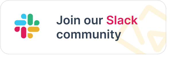 Join our Slack community banner