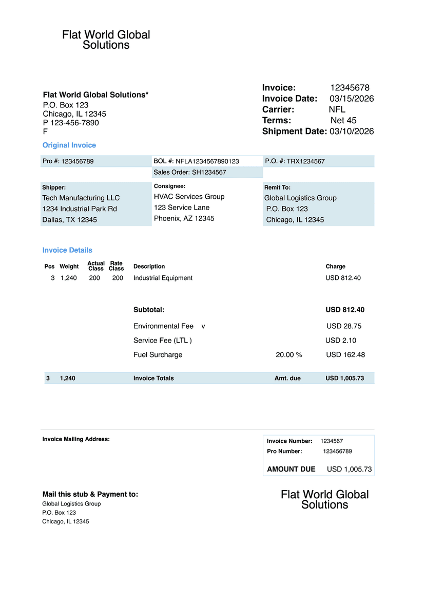 Image of Prologue Technology Invoice Before