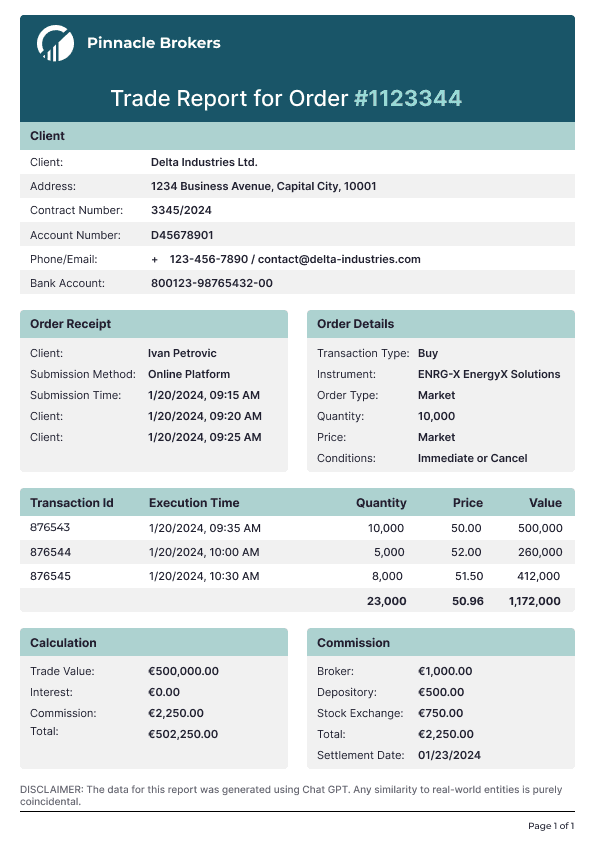 Invoice version 1