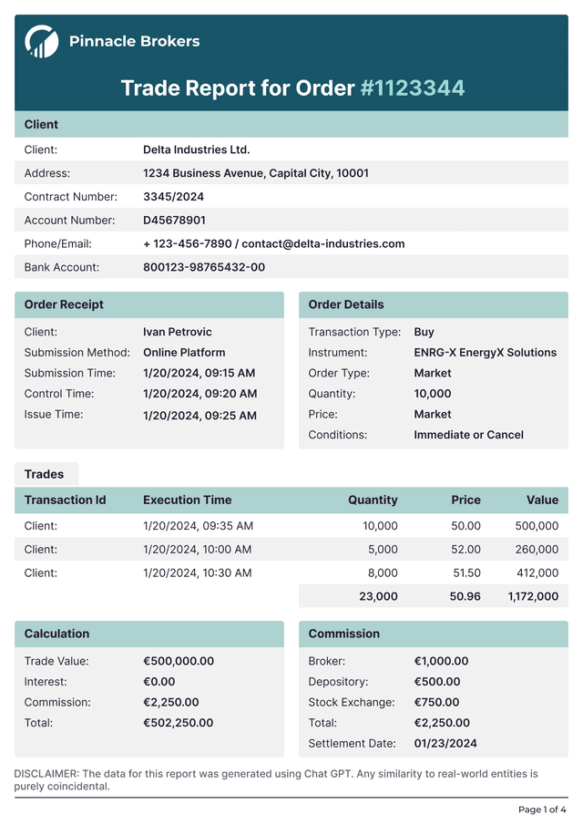 Invoice version 1