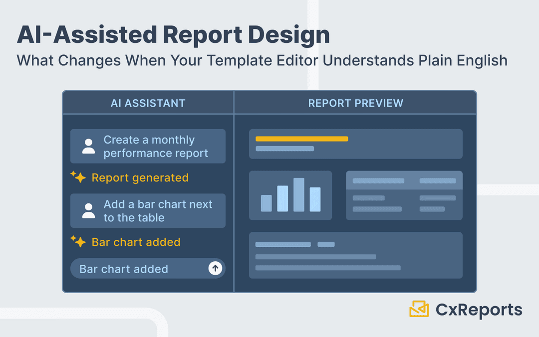 AI-Assisted Report Design: What Changes When Your Template Editor Understands Plain English