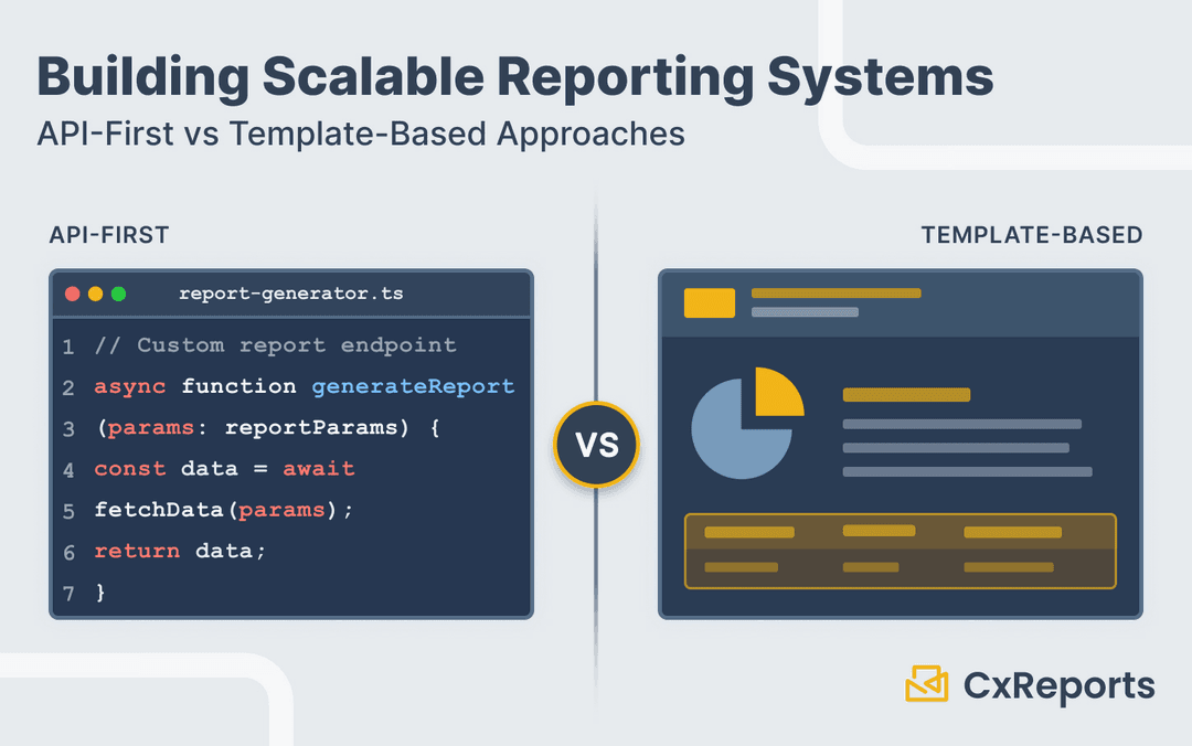 Building Scalable Reporting Systems: API-First vs Template-Based Approaches