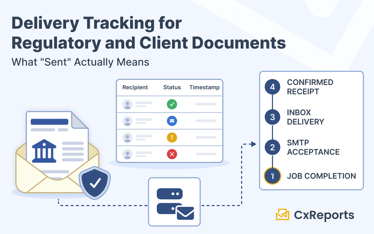 Delivery Tracking for Regulatory and Client Documents: What 'Sent' Actually Means