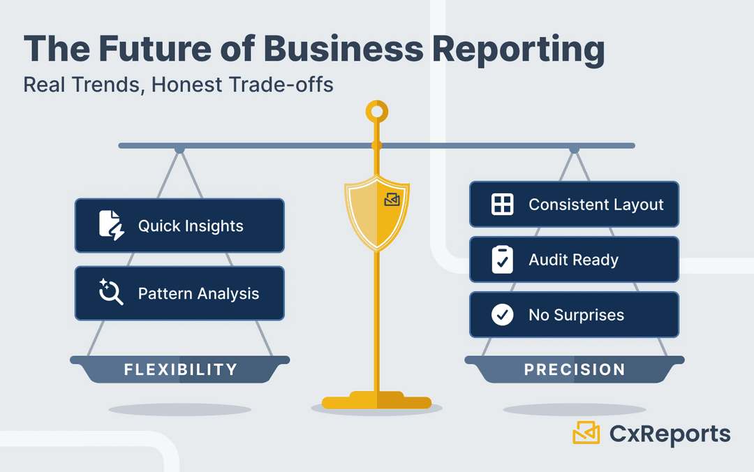 The Future of Business Reporting: Real Trends, Honest Trade-offs