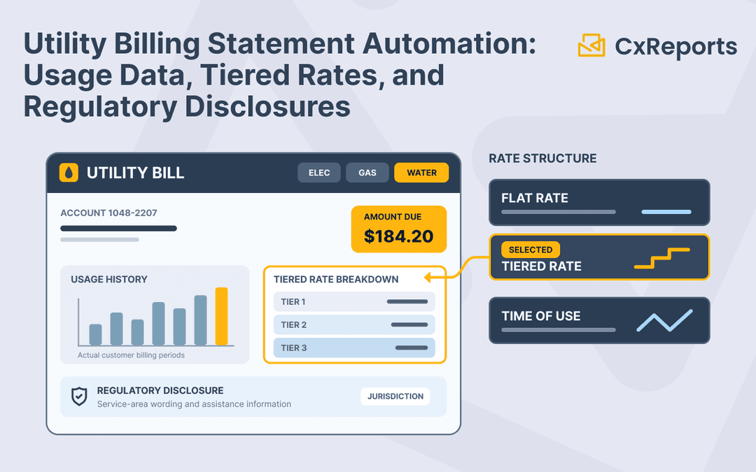 Utility Billing Statement Automation: Usage Data, Tiered Rates, and Regulatory Disclosures
