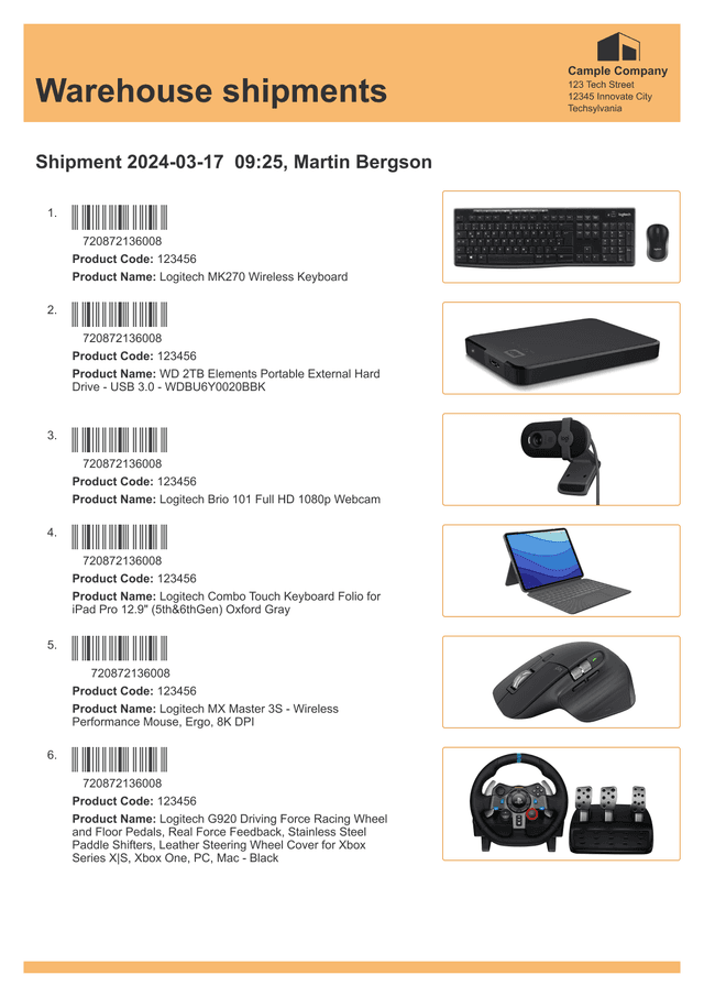 Invoice version 1