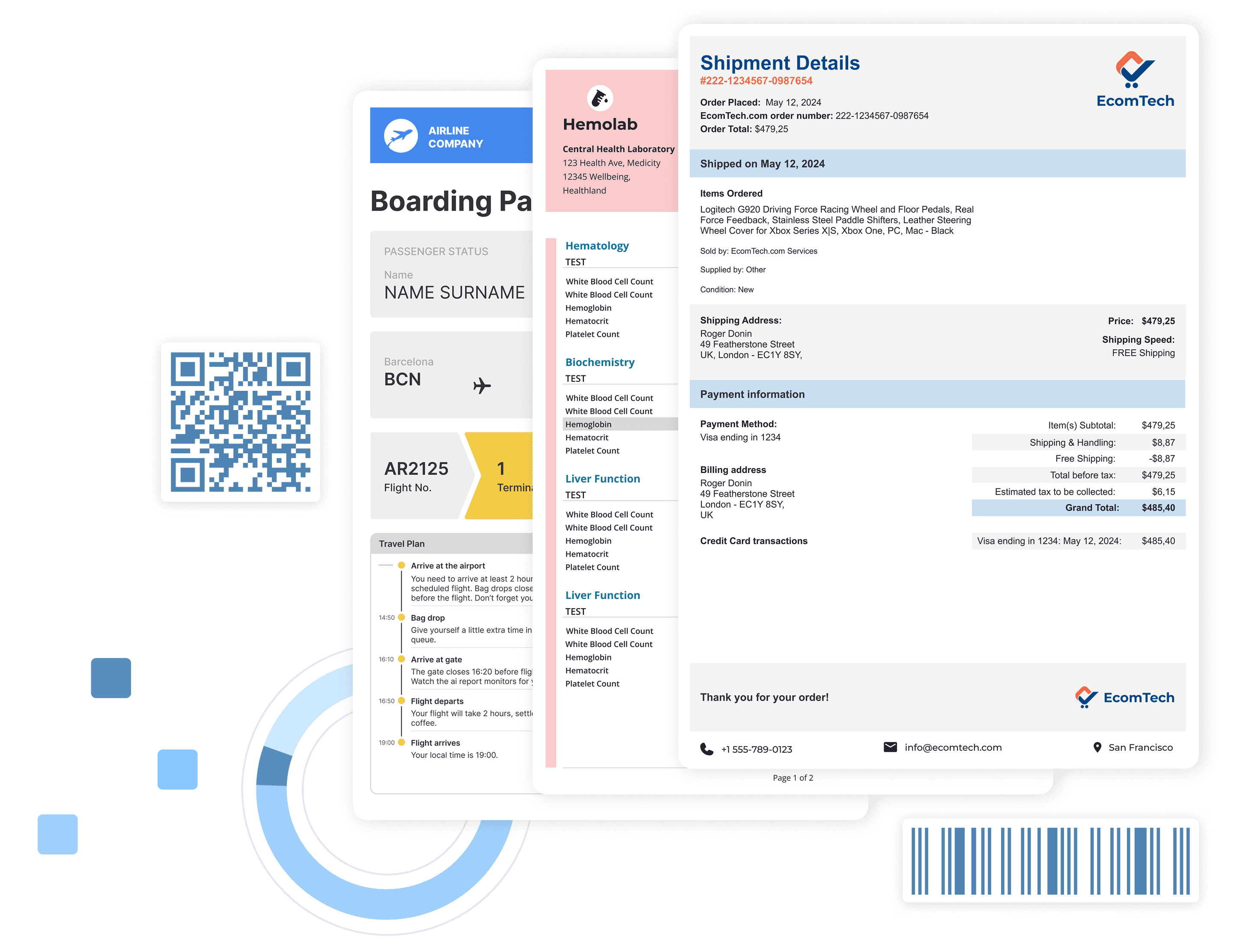 Automated customer reports illustration