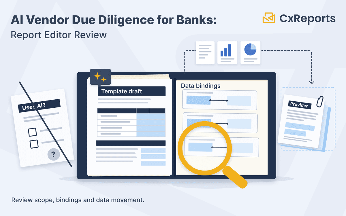 AI Vendor Due Diligence for Banks: Report Editor Review