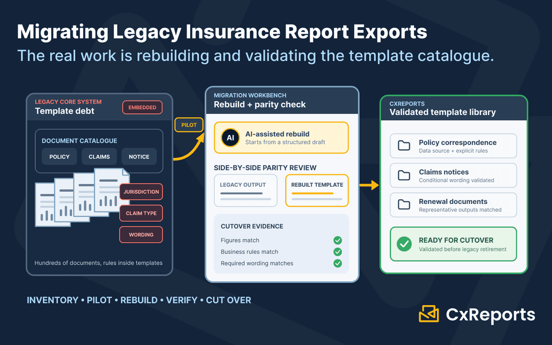 Migration from Legacy Insurance Core-System Report Exports: A Practical Playbook