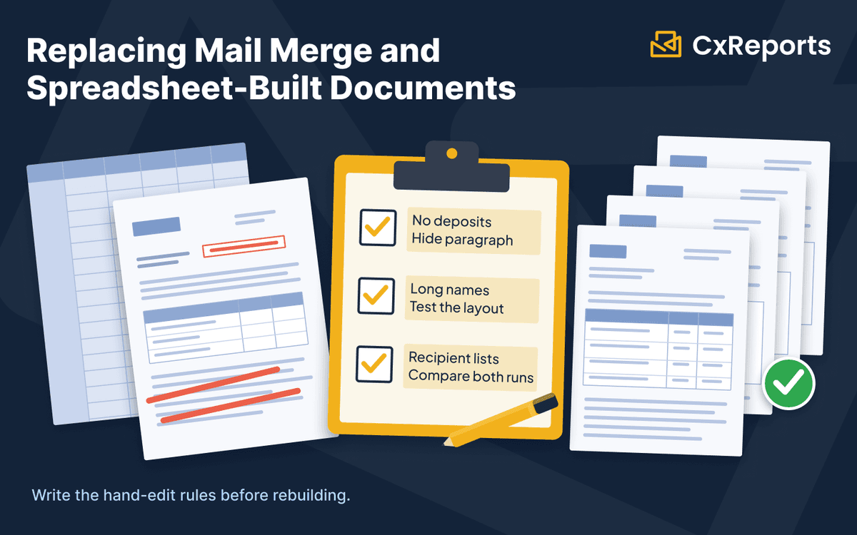 Replacing Mail Merge and Spreadsheet-Built Documents