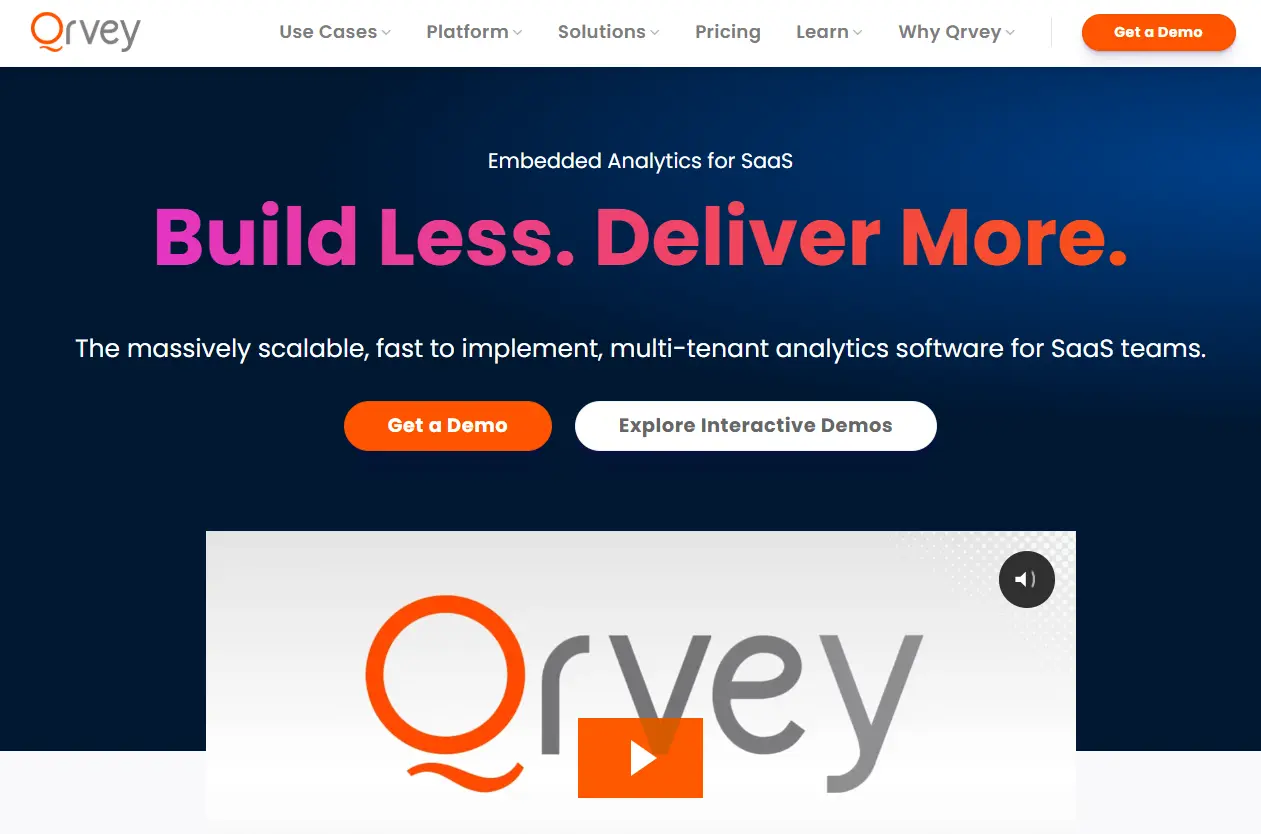 Qrvey website